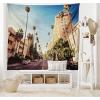 Ambesonne Antique Tapestry, Old World Map Texture Nostalgic Plan Atlas Trace of Life, Wide Wall Hanging for Bedroom Living Room Dorm, 60″ X 40″, Khaki Beige(Pale Blue Peach Green)