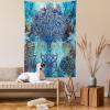Ambesonne Antique Tapestry, Old World Map Texture Nostalgic Plan Atlas Trace of Life, Wide Wall Hanging for Bedroom Living Room Dorm, 60″ X 40″, Khaki Beige(Turquoise Brown)