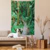 Ambesonne Antique Tapestry, Old World Map Texture Nostalgic Plan Atlas Trace of Life, Wide Wall Hanging for Bedroom Living Room Dorm, 60″ X 40″, Khaki Beige(Green Pale Brown Ginger)