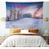 Ambesonne Antique Tapestry, Old World Map Texture Nostalgic Plan Atlas Trace of Life, Wide Wall Hanging for Bedroom Living Room Dorm, 60″ X 40″, Khaki Beige(Pastel Lavender)