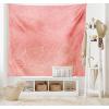 Ambesonne Antique Tapestry, Old World Map Texture Nostalgic Plan Atlas Trace of Life, Wide Wall Hanging for Bedroom Living Room Dorm, 60″ X 40″, Khaki Beige(Peach Coral)