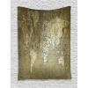 Ambesonne Antique Tapestry, Old World Map Texture Nostalgic Plan Atlas Trace of Life, Wide Wall Hanging for Bedroom Living Room Dorm, 60″ X 40″, Khaki Beige(Khaki Beige)