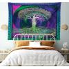 Ambesonne Antique Tapestry, Old World Map Texture Nostalgic Plan Atlas Trace of Life, Wide Wall Hanging for Bedroom Living Room Dorm, 60″ X 40″, Khaki Beige(Purple Fuchsia)