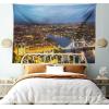 Ambesonne Antique Tapestry, Old World Map Texture Nostalgic Plan Atlas Trace of Life, Wide Wall Hanging for Bedroom Living Room Dorm, 60″ X 40″, Khaki Beige(Yellow Bluegrey)