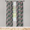 Ambesonne Earthy Curtains, Old Weathered Cracked Tree Trunk Look Artwork Modern Minimal Neutral Print, Window Treatments 2 Panel Set for Living Room Bedroom, Pair of – 28″ x 95″, Brown Beige and Grey(Dark Cadet Blue and Pink)