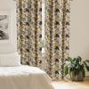 Ambesonne Earthy Curtains, Old Weathered Cracked Tree Trunk Look Artwork Modern Minimal Neutral Print, Window Treatments 2 Panel Set for Living Room Bedroom, Pair of – 28″ x 95″, Brown Beige and Grey(Mustard and Taupe Grey)
