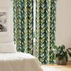 Ambesonne Earthy Curtains, Old Weathered Cracked Tree Trunk Look Artwork Modern Minimal Neutral Print, Window Treatments 2 Panel Set for Living Room Bedroom, Pair of – 28″ x 95″, Brown Beige and Grey(Dark Teal and Pastel Yellow)