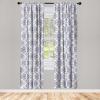 Ambesonne Earthy Curtains, Old Weathered Cracked Tree Trunk Look Artwork Modern Minimal Neutral Print, Window Treatments 2 Panel Set for Living Room Bedroom, Pair of – 28″ x 95″, Brown Beige and Grey(Purple Ceil Blue and Ivory)