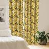 Ambesonne Earthy Curtains, Old Weathered Cracked Tree Trunk Look Artwork Modern Minimal Neutral Print, Window Treatments 2 Panel Set for Living Room Bedroom, Pair of – 28″ x 95″, Brown Beige and Grey(Earth Yellow Black)