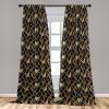 Ambesonne Earthy Curtains, Old Weathered Cracked Tree Trunk Look Artwork Modern Minimal Neutral Print, Window Treatments 2 Panel Set for Living Room Bedroom, Pair of – 28″ x 95″, Brown Beige and Grey(Dark Chestnut Brown and Amber)