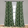 Ambesonne Earthy Curtains, Old Weathered Cracked Tree Trunk Look Artwork Modern Minimal Neutral Print, Window Treatments 2 Panel Set for Living Room Bedroom, Pair of – 28″ x 95″, Brown Beige and Grey(Forest Green Marigold)