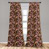 Ambesonne Earthy Curtains, Old Weathered Cracked Tree Trunk Look Artwork Modern Minimal Neutral Print, Window Treatments 2 Panel Set for Living Room Bedroom, Pair of – 28″ x 95″, Brown Beige and Grey(Pale Orange Mauve and Green)