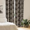 Ambesonne Earthy Curtains, Old Weathered Cracked Tree Trunk Look Artwork Modern Minimal Neutral Print, Window Treatments 2 Panel Set for Living Room Bedroom, Pair of – 28″ x 95″, Brown Beige and Grey(Dark Brown and Eggshell)