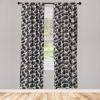 Ambesonne Earthy Curtains, Old Weathered Cracked Tree Trunk Look Artwork Modern Minimal Neutral Print, Window Treatments 2 Panel Set for Living Room Bedroom, Pair of – 28″ x 95″, Brown Beige and Grey(Dark Grey and Dimgray)
