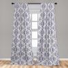 Ambesonne Earthy Curtains, Old Weathered Cracked Tree Trunk Look Artwork Modern Minimal Neutral Print, Window Treatments 2 Panel Set for Living Room Bedroom, Pair of – 28″ x 95″, Brown Beige and Grey(Purple Ceil Blue and Ivory)