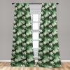 Ambesonne Earthy Curtains, Old Weathered Cracked Tree Trunk Look Artwork Modern Minimal Neutral Print, Window Treatments 2 Panel Set for Living Room Bedroom, Pair of – 28″ x 95″, Brown Beige and Grey(Reseda Green)