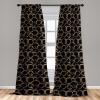 Ambesonne Earthy Curtains, Old Weathered Cracked Tree Trunk Look Artwork Modern Minimal Neutral Print, Window Treatments 2 Panel Set for Living Room Bedroom, Pair of – 28″ x 95″, Brown Beige and Grey(Black Umber Taupe)