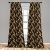 Ambesonne Earthy Curtains, Old Weathered Cracked Tree Trunk Look Artwork Modern Minimal Neutral Print, Window Treatments 2 Panel Set for Living Room Bedroom, Pair of – 28″ x 95″, Brown Beige and Grey(Mustard Chocolate Brown)