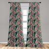 Ambesonne Earthy Curtains, Old Weathered Cracked Tree Trunk Look Artwork Modern Minimal Neutral Print, Window Treatments 2 Panel Set for Living Room Bedroom, Pair of – 28″ x 95″, Brown Beige and Grey(Teal Rose and Pink)