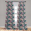 Ambesonne Earthy Curtains, Old Weathered Cracked Tree Trunk Look Artwork Modern Minimal Neutral Print, Window Treatments 2 Panel Set for Living Room Bedroom, Pair of – 28″ x 95″, Brown Beige and Grey(Petrol Blue and Pale Purple)