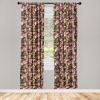 Ambesonne Earthy Curtains, Old Weathered Cracked Tree Trunk Look Artwork Modern Minimal Neutral Print, Window Treatments 2 Panel Set for Living Room Bedroom, Pair of – 28″ x 95″, Brown Beige and Grey(Pale Orange Mauve and Green)