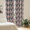 Ambesonne Earthy Curtains, Old Weathered Cracked Tree Trunk Look Artwork Modern Minimal Neutral Print, Window Treatments 2 Panel Set for Living Room Bedroom, Pair of – 28″ x 95″, Brown Beige and Grey(Petrol Blue and Pale Pink)