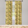 Ambesonne Earthy Curtains, Old Weathered Cracked Tree Trunk Look Artwork Modern Minimal Neutral Print, Window Treatments 2 Panel Set for Living Room Bedroom, Pair of – 28″ x 95″, Brown Beige and Grey(Earth Yellow Black)