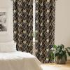 Ambesonne Earthy Curtains, Old Weathered Cracked Tree Trunk Look Artwork Modern Minimal Neutral Print, Window Treatments 2 Panel Set for Living Room Bedroom, Pair of – 28″ x 95″, Brown Beige and Grey(Dark Chestnut Brown and Amber)