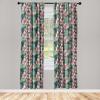 Ambesonne Earthy Curtains, Old Weathered Cracked Tree Trunk Look Artwork Modern Minimal Neutral Print, Window Treatments 2 Panel Set for Living Room Bedroom, Pair of – 28″ x 95″, Brown Beige and Grey(Teal Rose and Pink)