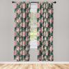 Ambesonne Earthy Curtains, Old Weathered Cracked Tree Trunk Look Artwork Modern Minimal Neutral Print, Window Treatments 2 Panel Set for Living Room Bedroom, Pair of – 28″ x 95″, Brown Beige and Grey(Hunter Green Pale Pink)