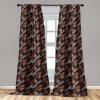Ambesonne Earthy Curtains, Old Weathered Cracked Tree Trunk Look Artwork Modern Minimal Neutral Print, Window Treatments 2 Panel Set for Living Room Bedroom, Pair of – 28″ x 95″, Brown Beige and Grey(Chestnut Brown Taupe Grey)