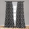 Ambesonne Earthy Curtains, Old Weathered Cracked Tree Trunk Look Artwork Modern Minimal Neutral Print, Window Treatments 2 Panel Set for Living Room Bedroom, Pair of – 28″ x 95″, Brown Beige and Grey(Dark Grey and Dimgray)