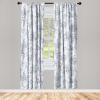 Ambesonne Garden Scene Curtains, Springtime Vibes Neutral Colors Boho Flowers Vintage Autumn Print, Window Treatments 2 Panel Set for Living Room Bedroom, Pair of – 28″ x 84″, Pale Khaki White Camel(Pale Ceil Blue Pale Grey)