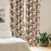 Ambesonne Garden Scene Curtains, Springtime Vibes Neutral Colors Boho Flowers Vintage Autumn Print, Window Treatments 2 Panel Set for Living Room Bedroom, Pair of – 28″ x 84″, Pale Khaki White Camel(Pale Olive Green Blush)