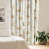 Ambesonne Garden Scene Curtains, Springtime Vibes Neutral Colors Boho Flowers Vintage Autumn Print, Window Treatments 2 Panel Set for Living Room Bedroom, Pair of – 28″ x 84″, Pale Khaki White Camel(Pale Khaki Pastel Brown)