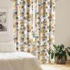 Ambesonne Garden Scene Curtains, Springtime Vibes Neutral Colors Boho Flowers Vintage Autumn Print, Window Treatments 2 Panel Set for Living Room Bedroom, Pair of – 28″ x 84″, Pale Khaki White Camel(Amber Charcoal Grey)