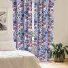 Ambesonne Garden Scene Curtains, Springtime Vibes Neutral Colors Boho Flowers Vintage Autumn Print, Window Treatments 2 Panel Set for Living Room Bedroom, Pair of – 28″ x 84″, Pale Khaki White Camel(Plum and Dark Lavender)