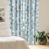Ambesonne Garden Scene Curtains, Springtime Vibes Neutral Colors Boho Flowers Vintage Autumn Print, Window Treatments 2 Panel Set for Living Room Bedroom, Pair of – 28″ x 84″, Pale Khaki White Camel(Pale Azure Blue Pale Grey)