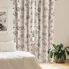 Ambesonne Garden Scene Curtains, Springtime Vibes Neutral Colors Boho Flowers Vintage Autumn Print, Window Treatments 2 Panel Set for Living Room Bedroom, Pair of – 28″ x 84″, Pale Khaki White Camel(Dark Slate Blue Dusk)