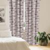 Ambesonne Garden Scene Curtains, Springtime Vibes Neutral Colors Boho Flowers Vintage Autumn Print, Window Treatments 2 Panel Set for Living Room Bedroom, Pair of – 28″ x 84″, Pale Khaki White Camel(Purple Grey and Eggshell)