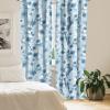 Ambesonne Garden Scene Curtains, Springtime Vibes Neutral Colors Boho Flowers Vintage Autumn Print, Window Treatments 2 Panel Set for Living Room Bedroom, Pair of – 28″ x 84″, Pale Khaki White Camel(Pale Blue Blue Grey)