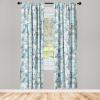 Ambesonne Garden Scene Curtains, Springtime Vibes Neutral Colors Boho Flowers Vintage Autumn Print, Window Treatments 2 Panel Set for Living Room Bedroom, Pair of – 28″ x 84″, Pale Khaki White Camel(Pale Azure Blue Pale Grey)