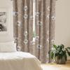 Ambesonne Garden Scene Curtains, Springtime Vibes Neutral Colors Boho Flowers Vintage Autumn Print, Window Treatments 2 Panel Set for Living Room Bedroom, Pair of – 28″ x 84″, Pale Khaki White Camel(Cocoa Pale Grey)
