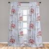 Ambesonne Garden Scene Curtains, Springtime Vibes Neutral Colors Boho Flowers Vintage Autumn Print, Window Treatments 2 Panel Set for Living Room Bedroom, Pair of – 28″ x 84″, Pale Khaki White Camel(Pale Sky Blue Pale Maroon)