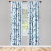 Ambesonne Garden Scene Curtains, Springtime Vibes Neutral Colors Boho Flowers Vintage Autumn Print, Window Treatments 2 Panel Set for Living Room Bedroom, Pair of – 28″ x 84″, Pale Khaki White Camel(Pale Blue Blue Grey)