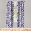 Ambesonne Garden Scene Curtains, Springtime Vibes Neutral Colors Boho Flowers Vintage Autumn Print, Window Treatments 2 Panel Set for Living Room Bedroom, Pair of – 28″ x 84″, Pale Khaki White Camel(Plum and Dark Lavender)