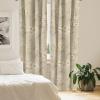 Ambesonne Garden Scene Curtains, Springtime Vibes Neutral Colors Boho Flowers Vintage Autumn Print, Window Treatments 2 Panel Set for Living Room Bedroom, Pair of – 28″ x 84″, Pale Khaki White Camel(Pale Khaki White Camel)