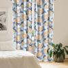 Ambesonne Garden Scene Curtains, Springtime Vibes Neutral Colors Boho Flowers Vintage Autumn Print, Window Treatments 2 Panel Set for Living Room Bedroom, Pair of – 28″ x 84″, Pale Khaki White Camel(Pale Sky Blue Pale Orange)