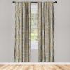 Ambesonne Garden Scene Curtains, Springtime Vibes Neutral Colors Boho Flowers Vintage Autumn Print, Window Treatments 2 Panel Set for Living Room Bedroom, Pair of – 28″ x 84″, Pale Khaki White Camel(Dark Mustard Amber)