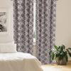 Ambesonne Giraffe Curtains, Animal Print with African Tree Cartoon Concept Nature Art on Neutral Stripes, Window Treatments 2 Panel Set for Living Room Bedroom, Pair of – 28″ x 63″, Green Camel Tan(Warm Taupe and Slate Blue)